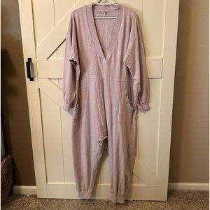 Free people intimately romper. Soft purple size large excellent condition.